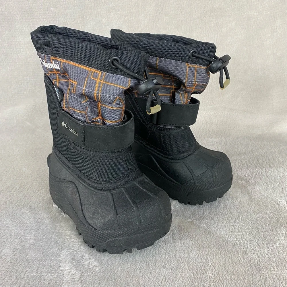 Columbia Powderbug Plus 2 Snow Boot Toddler 6 Black Waterproof Insulated NEW